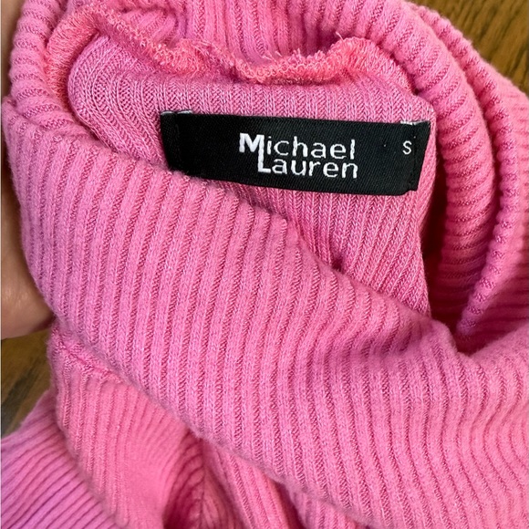 Michael Lauren Vibrant Pink Knit Top size S - Picture 6 of 13